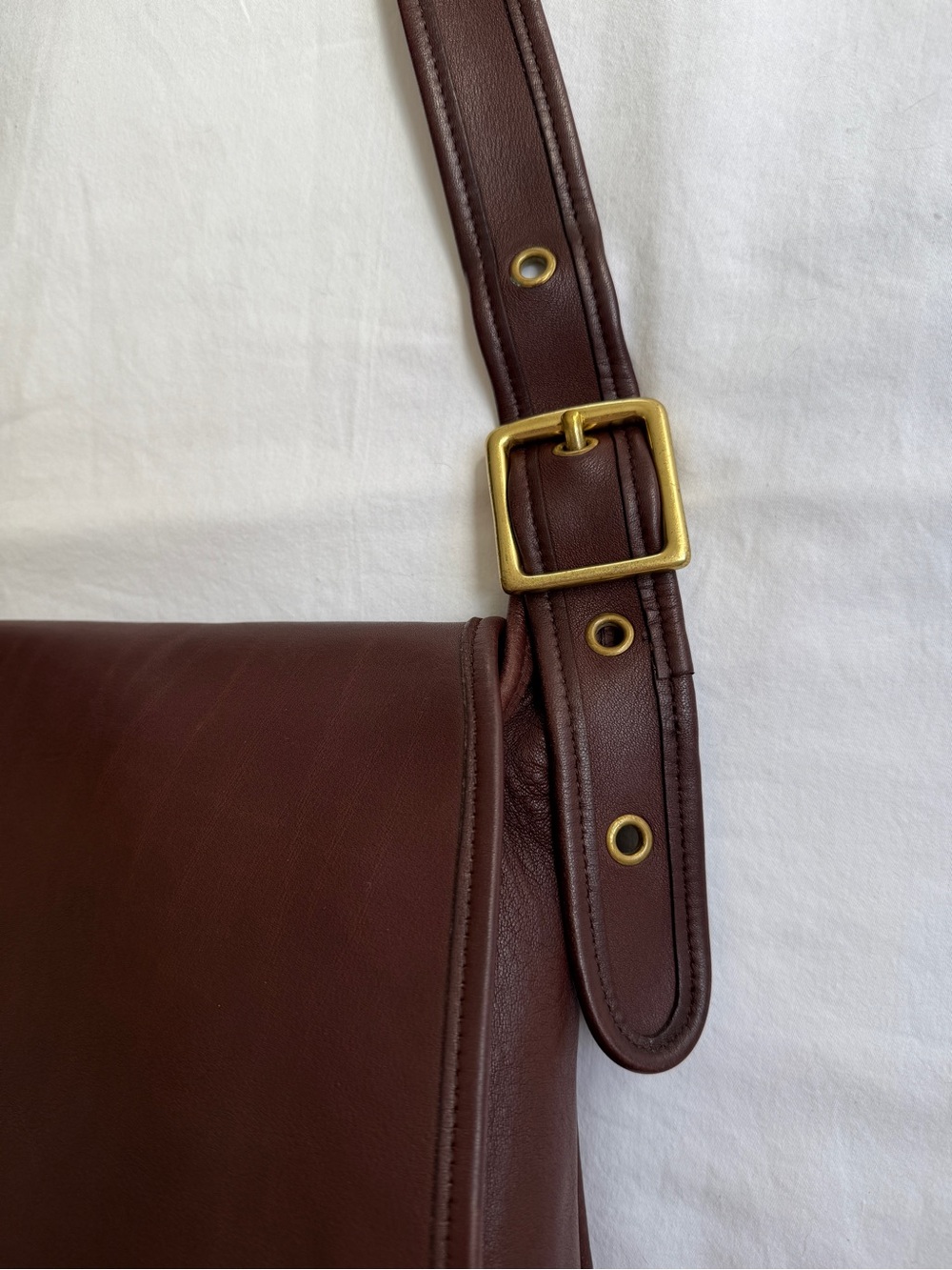 Coach Vintage Stewardess Bag Brown Leather Style 9525 Made in Original NYC USA - Picture 3 of 15